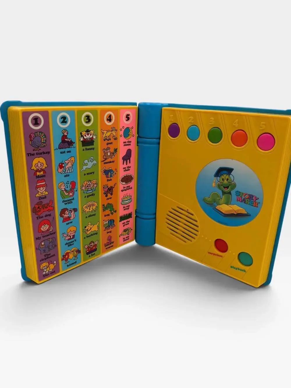 Vintage 1991 Mattel See 'N Say Story Maker Blue Electronic Learning Toy